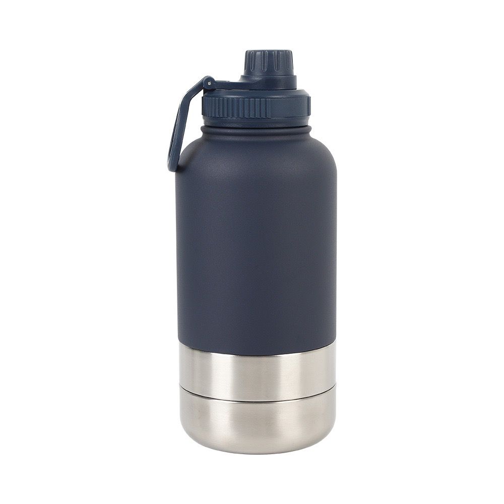 3 In 1 Pet Water Bottle with 2 Bowls ( Water & Food )