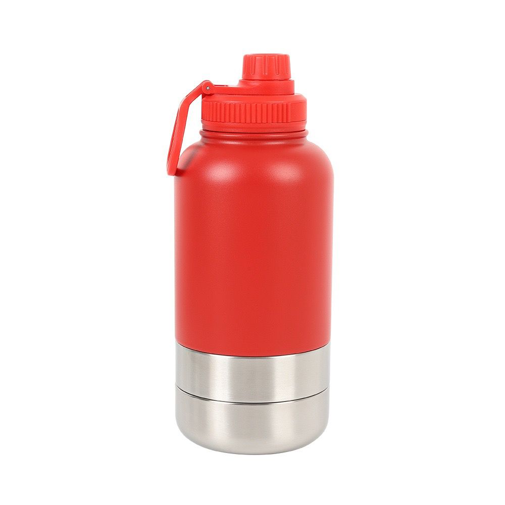 3 In 1 Pet Water Bottle with 2 Bowls ( Water & Food )