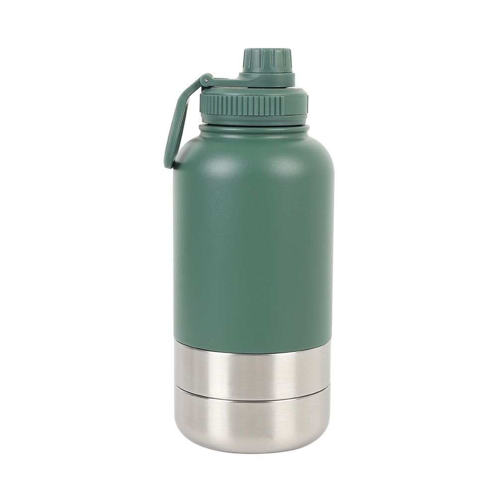 3 In 1 Pet Water Bottle with 2 Bowls ( Water & Food )