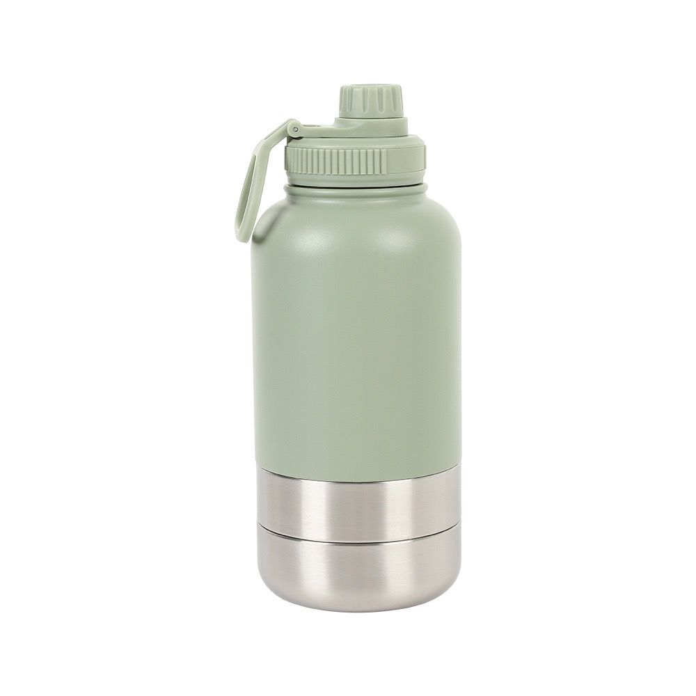 3 In 1 Pet Water Bottle with 2 Bowls ( Water & Food )