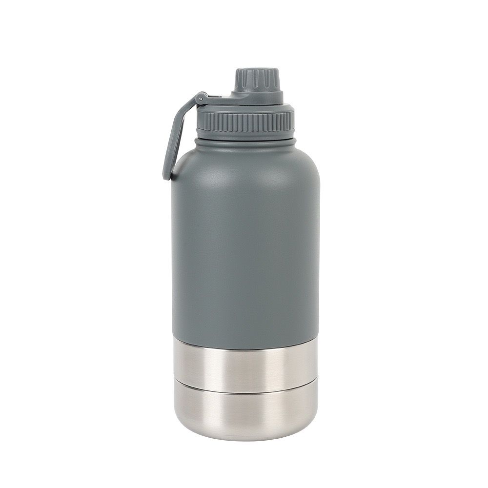 3 In 1 Pet Water Bottle with 2 Bowls ( Water & Food )