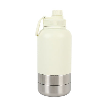 3 In 1 Pet Water Bottle with 2 Bowls ( Water & Food )