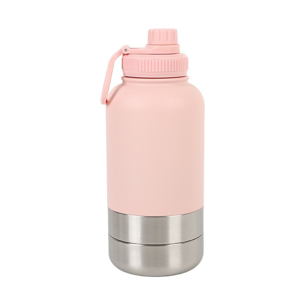3 In 1 Pet Water Bottle with 2 Bowls ( Water & Food )